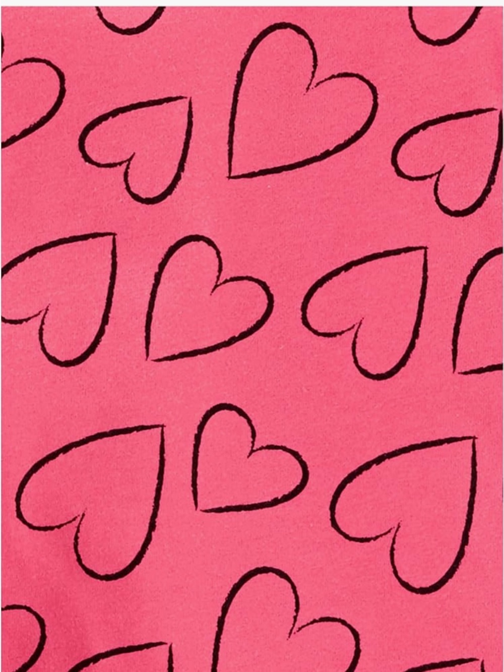 Girls 100% Cotton Long Sleeve Pink Heart Print Top 5T - Picture 1 of 4